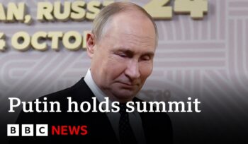 vladmir putin greats leaders at brics summit in russia | bbc news