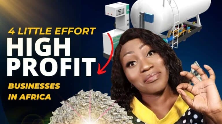 Woman holding cash promoting high-profit Africa businesses