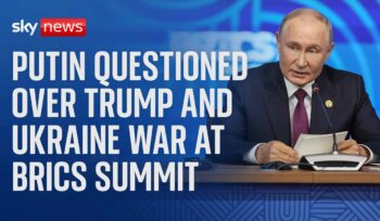 russian president vladimir putin holds meeting with leaders at the brics summit