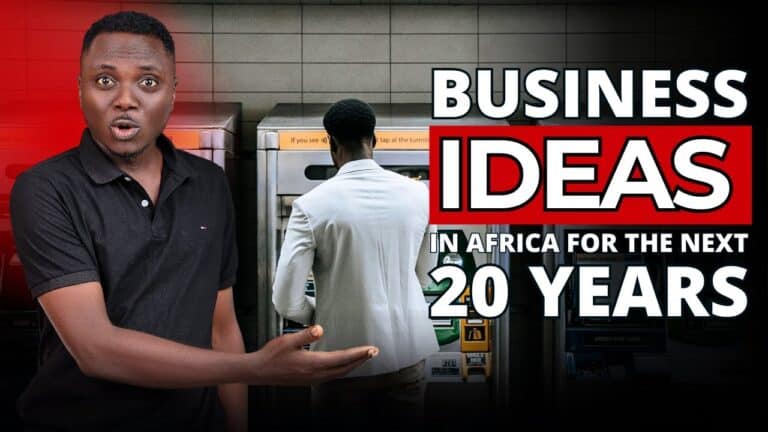 Man presenting business ideas in Africa for 20 years