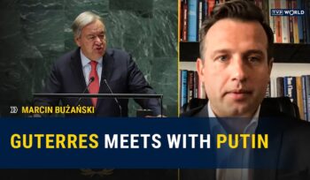 un secretary general arrives in russia to attend brics summit | marcin bużański