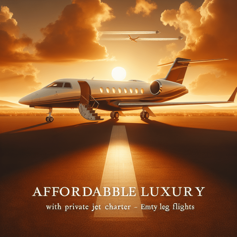 affordable luxury with private jet charter empty leg flights