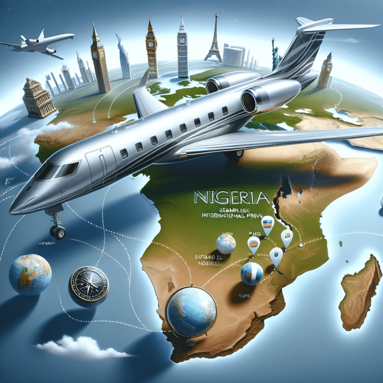 seamless international private jet charters from nigeria to global hubs
