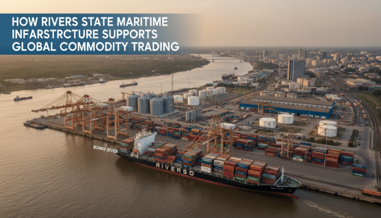 Container ship docked at Rivers State port