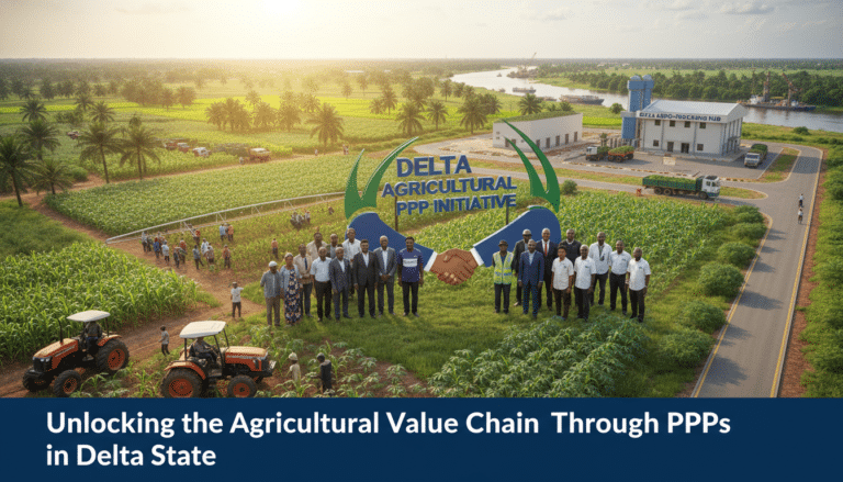 Delta State agricultural PPP initiative with farmers and officials