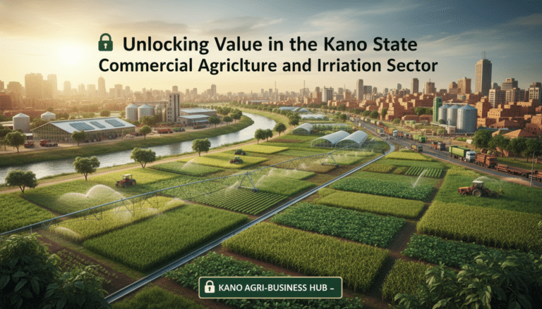 Irrigated farmland near city promoting Kano agri-business hub