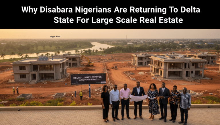 Group at Delta State luxury housing development site